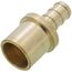 3/8" PEX x 1/2" Male Sweat Copper Fitting DZR Brass Adapter (Lead Free)