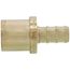 3/8" PEX x 1/2" Male Sweat Copper Fitting DZR Brass Adapter (Lead Free)