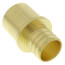 1" PEX x 1" Male Sweat Copper Fitting Brass Adapter (Lead Free)