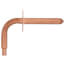 1/2" PEX Crimp Copper Stub Out Elbow w/ Ear (3-1/2" x 6")
