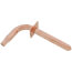 3/4" PEX Crimp Copper Stub Out Elbow w/ Ear (4-1/2" x 8")