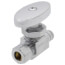 1/2" PEX x 3/8" OD Compression Straight Stop Valve, Multi Turn (Lead Free)