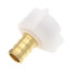 1/2" PEX Crimp x 1/2" FIP Faucet Swivel Adapter - Plastic Nut (Lead Free)