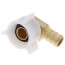 1/2" PEX Crimp x 1/2" FIP Swivel Elbow - Plastic Nut (Lead Free)