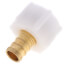 3/8" PEX Crimp x 1/2" FIP Lav Swivel Adapter - Plastic Nut (Lead Free)