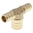 1/2" PEX x 1/2" PEX x 3/4" PEX DZR Brass Tee (Lead Free)