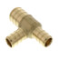 3/4" PEX x 1/2" PEX x 1/2" PEX Brass Tee (Lead Free)