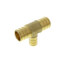 3/4" PEX x 3/4" PEX x 1/2" PEX Brass Tee (Lead Free)