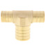 3/4" PEX x 3/4" PEX x 1" PEX Brass Tee (Lead Free)