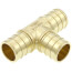 3/4" PEX DZR Brass Tee (Lead Free)