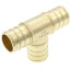 3/4" PEX DZR Brass Tee (Lead Free)