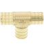 3/4" PEX DZR Brass Tee (Lead Free)