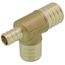 1" PEX x 1/2" PEX x 1" PEX DZR Brass Tee (Lead Free)