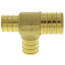 1" PEX x 3/4" PEX x 3/4" PEX Brass Tee (Lead Free)