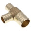 1" PEX x 3/4" PEX x 3/4" PEX DZR Brass Tee (Lead Free)