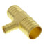 1" PEX x 1" PEX x 1/2" PEX Brass Tee (Lead Free)