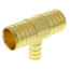 1" PEX x 1" PEX x 1/2" PEX Brass Tee (Lead Free)