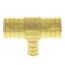 1" PEX x 1" PEX x 1/2" PEX Brass Tee (Lead Free)