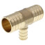 1" PEX x 1" PEX x 1/2" PEX DZR Brass Tee (Lead Free)