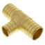 1" PEX x 1" PEX x 3/4" PEX Brass Tee (Lead Free)
