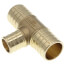 1" PEX x 1" PEX x 3/4" PEX DZR Brass Tee (Lead Free)