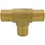 1-1/2" PEX Brass Tee (Lead Free)