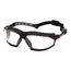 Isotope Anti-Fog Safety Goggles, Black Frame w/ Rubber Gasket, Clear H2MAX Anti-Fog Lens