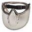 Capstone Shield Goggles with Removable Face Shield, Clear H2X Anti-Fog Dual Lens