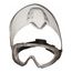 Capstone Shield Goggles with Removable Face Shield, Clear H2X Anti-Fog Lens