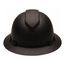 Ridgeline Full Brim Hard Hat, 4-Point Ratchet Suspension, Black Graphite Pattern