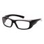 Emerge Full Reader Safety Glasses, Black Frame, Clear Plus-2.0 Lens