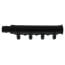 1" EP Branch Multi-Port Tee w/ 1/2" Outlets & Mounting Clips (7 Outlets)