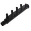 1" EP Branch Multi-Port Tee w/ 1/2" Outlets & Mounting Clips (8 Outlets)