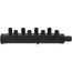 3/4" EP Branch Multi-Port Tee w/ 1/2" Outlets & Mounting Clips (8 Outlets)