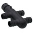 EP Branch Opposing Port Multi-Port Tee, 4 Outlets, 3/4"