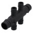 EP Flow-Through Opposing Port Multi-Port Tee, 4 Outlets, 3/4"