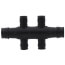 EP Flow-Through Opposing Port Multi-Port Tee, 4 Outlets, 3/4"