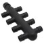 EP Branch Opposing Port Multi-Port Tee, 8 Outlets, 3/4"