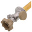 6", 3/4" MPT x 1/2" FPT - Anti-Siphon Ball Valve Frost-Proof Sillcock w/ 1/4 Turn
