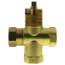 Universal Gas Log Lighter Valve w/ Key & Nut, Brushed Nickel Escutcheon