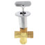 Universal Gas Log Lighter Valve w/ Key & Nut, Chrome Escutcheon