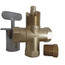 Universal Gas Log Lighter Valve w/ Key & Nut, Polished Brass Escutcheon