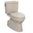 MS474124CUFG#03 Vespin II 1.0 GPF 2-Piece Elongated 1.0 GPF Universal Height Toilet w/ CEFIONTECT & SS124 Softclose Seat, Washlet+ Ready (Bone)