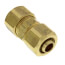 1/2" IPS (3/4" CTS) Brass Compression Coupling