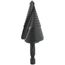 Step Drill Bit, Quick Release, Double Spiral Flute, 7/8 to 1-1/8"