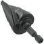 Step Drill Bit, Quick Release, Double Spiral Flute, 7/8 to 1-1/8"