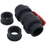 1-1/2" QTA PVC Compact Ball Valve w/ Socket and EPDM O-Rings, TPV seats (Gray)