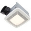 QTXE080FLT Ultra Silent Ventilation Fan w/ Light & Night-Light, 6" Ducting (80 CFM)