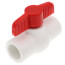 1/2" QVC SCH 40 PVC Compact Ball Valve w/ EPDM O-Ring - White (Socket)