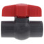 1/2" QVC SCH 80 PVC Compact Ball Valve w/ EPDM O-Ring - Gray (Threaded)